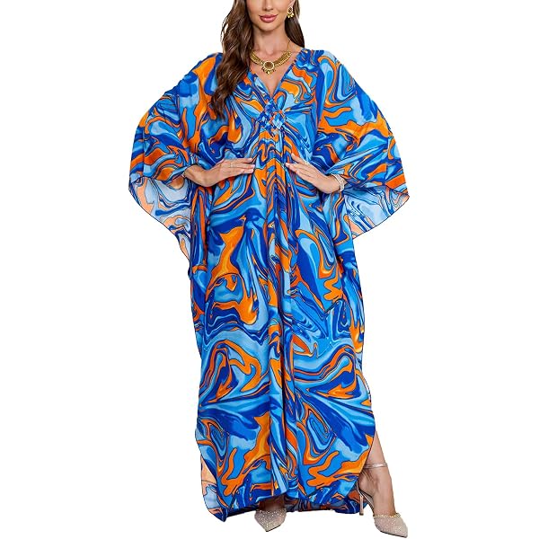 Robe JV6LB Nouveau surdimensionné Maxi Kimono Kaftan Tunic Kaftan Dress Free Size Taille-44 Noir Robe JV6LB Nouveau surdimensionné Maxi Kimono Kaftan Tunic Kaftan Dress Free Size Taille-44 Noir