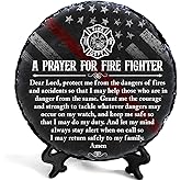 Bozspacer Firefighter Gifts for Men – Fireman Prayer Plaque – Firefighter Graduation Gifts – Inspirational Fire Fighter Decor for Home or Office, Birthday, Christmas, Thank You, Retirement Keepsake