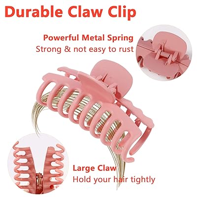 Buy Hair Clips For Women Big Hair Clips Nonslip 6pcs For Thick Curly Straight Long Hair 6 Colors Available For Women Ladies Girls Online In Greece B08tv1xhgt