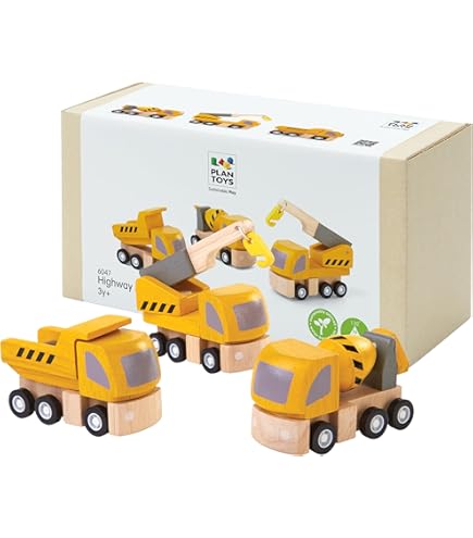 Amazon.com: PlanToys® Rubber Road & Rail Set Small Montessori Play