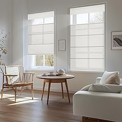 Boolegon No Drill Cordless Roman Shades for