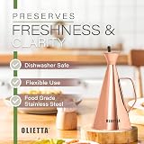 Olietta Stainless Steel Oil Dispenser 0.5 L Non Drip Pourer Leak Proof view 5