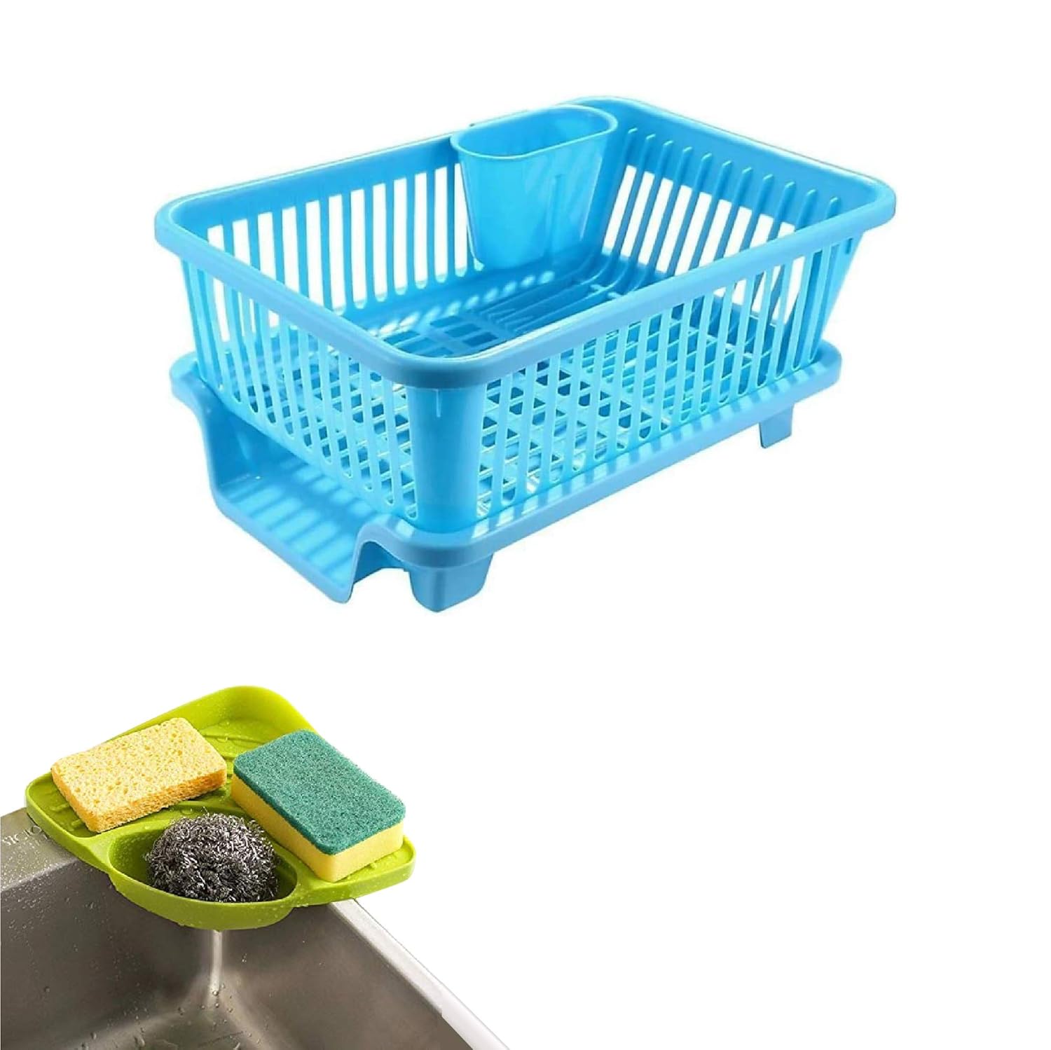 Goodsell Popular 3 in 1 Plastic Kitchen Dish Rack Drainer Drying Rack