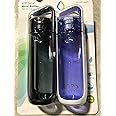 KOR Delta BPA Free Water Bottle, 750ml, 2 PACK, Black/Blue
