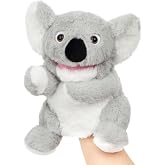 Easfan Koala Hand Puppet with Movable Mouth Plush Toy Gift for Kids 10" | Interactive storytelling, cute stuffed animal, creativity imagination, easter christmas birthday holiday gift, for toddlers