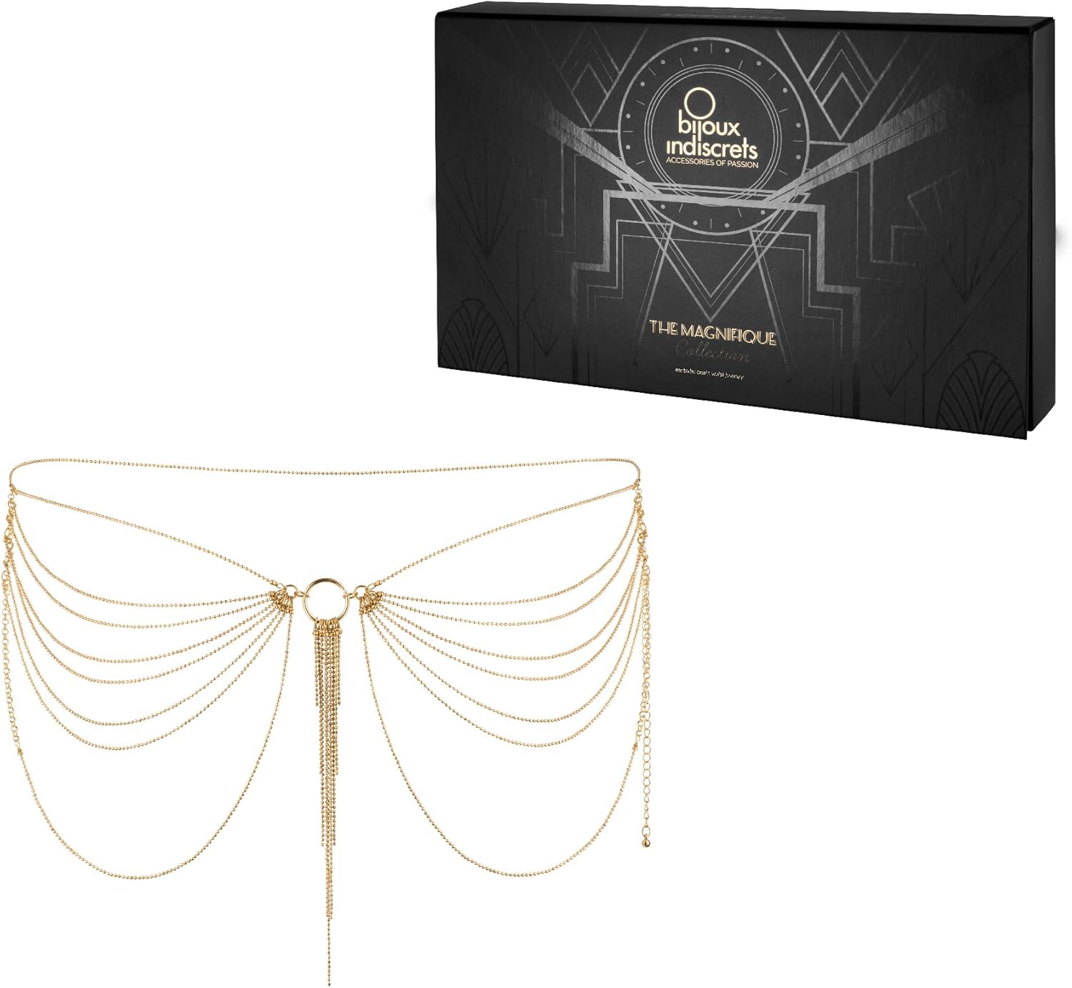 Bijoux Indiscrets Gold Magnifique Waist Jewelry Chain Sexy Lingerie Gift - Image 5
