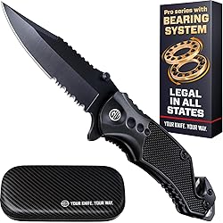 Legal Pocket Knife with Ball Bearing & Case - 5 in