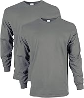 Gildan Men's Ultra Cotton Adult Long Sleeve T-Shirt, 2-Pack