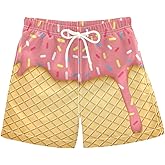 Joko Ivery American Flag Boys Swim Trunks Quick Dry Mesh Lining Swim Board Shorts for Toddler Boys Travel