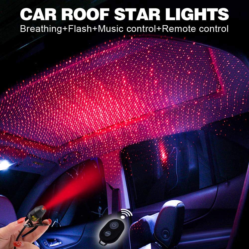 Facaily Car Interior Decoration Atmosphere Lamp LED Remote Control