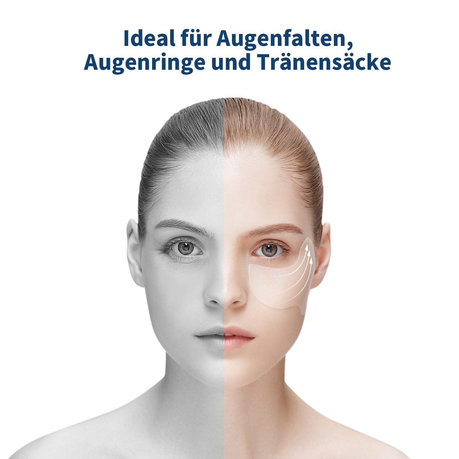 Augenpads,Anti Aging Pads,Kollagen Augenmaske mit Hyaluronsäure, Aloe Vera und Traubenkernextrakt,Anti Falten,gegen Augenringe und Tränensäcke,ideal für Augenpflege