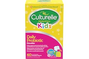 Culturelle Kids Daily Probiotic Chewable for Kids, With 100% Naturally Sourced Lactobacillus GG Strain, Most Clinically Studi