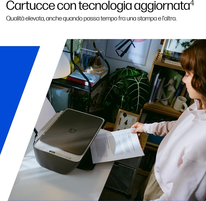DeskJet 2920 89F97B, Stampante Multifunzione a Getto d'Inchiostro A4 a Colori, Fronte e Retro Manuale, 7,5 ppm, Wi-Fi, app, 3 Mesi di Inchiostro Instant Ink Inclusi, Nera