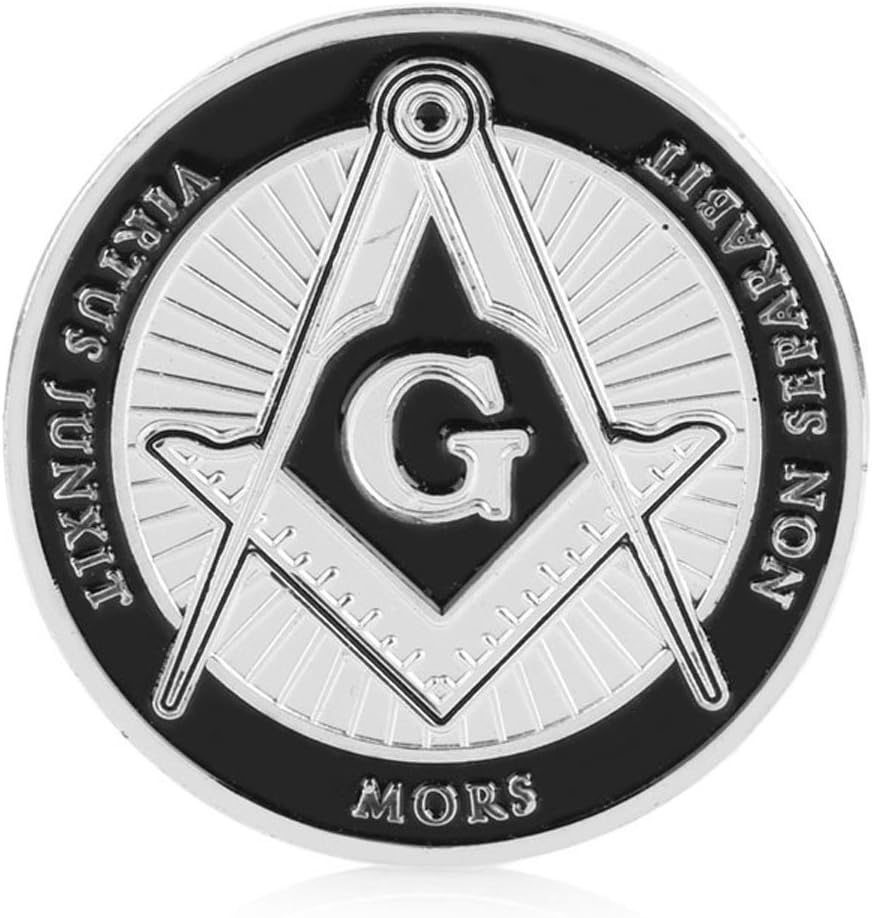 Amazon フリーメイソン 美しくレアなシルバーメッキメダル メイソン コレクター 特別なギフト プレゼント 通販