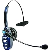 BlueParrott B250-XTS Mono Bluetooth Wireless Headphones 91% Noise Canceling Over Head Trucker Headset with Mic, Lightweight D