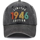 80 Years Old Birthday Gifts for Women Men, Retirement Party Supplies Baseball Cap, Limited 1946 Edition Hat, Birthday Gifts for Mom Dad Wife Husband