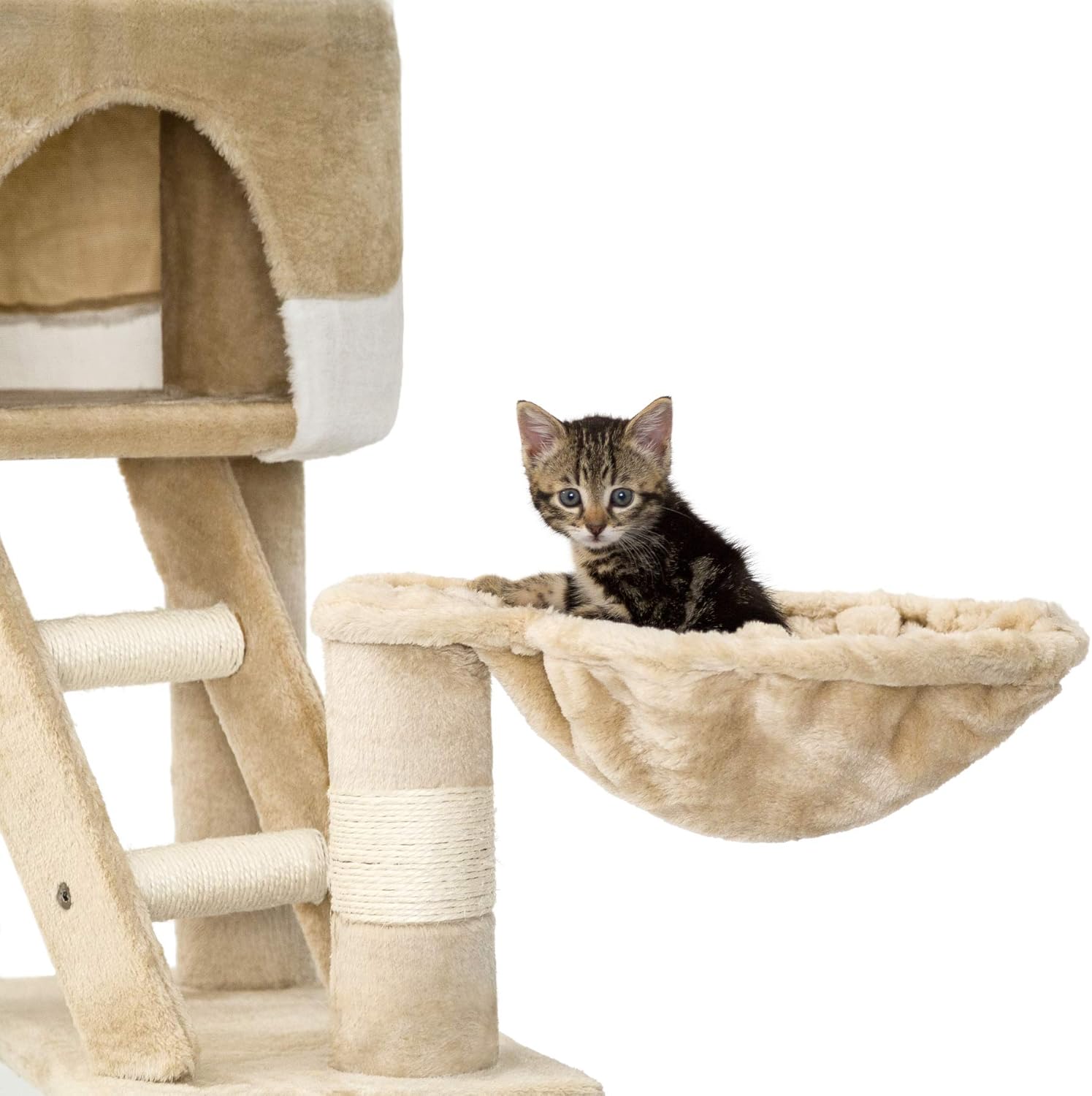 Tectake Arbre A Chat Xxl Grattoir Avec Differents Elements Hauteur Env 240 260cm Diverses Couleurs Au Choix Beige Blanc No Amazon Fr Sports Et Loisirs