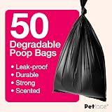 Petface Tie Handle Dog Poop Bags Jasmine Scented Pack of 50 view 2