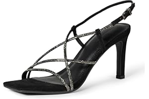 Amazon Essentials Women's Strappy Stiletto Heel Sandals