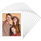 10 Pack White Pre-Cut 10x12 Picture Mounts for 8x10 Pictures Display, Frame Mattes Photo Frame Mat Bevel Photo Board Show Kit for Photos, Prints, Artworks