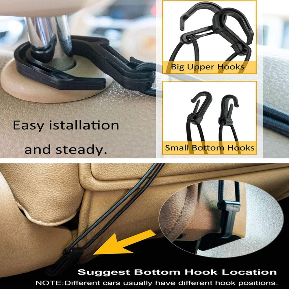FCILY Car Dog Barrier, Pet Barrier Dog Net for Car Between Seats, 3 Layers Back Seat Net Organizer, Backseat Mesh Bag for Cars, SUVs, Trucks, Drive Safely with Children & Pets : Pet Supplies
