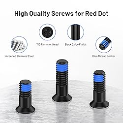 Vstranics 9Pcs Red Dot Screw Kit M4 Screws Diameter