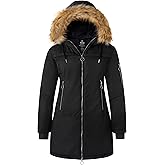 wantdo Women's Recycled Long Winter Coat Puffer Jacket Waterproof Parka Coat