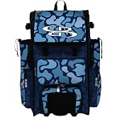 Boombah Rolling Superpack Baseball/Softball Gear Bag - Telescopic Handle - Holds 4 Bats - Wheeled Version - Morph Camo