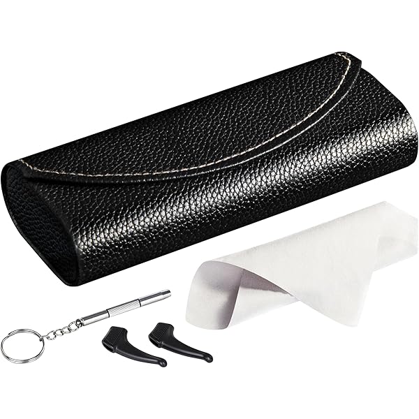 Ray-Ban Cases - Eyeglass Black Semi-Gloss Hard (M), w/Cloth, 1pk