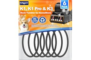 MyKEEPOW Rock Tumbler Belts Compatible with KomeStone Rock Tumbler Model K1 & K1 Pro & K3, 6 Pack (Not fit for K2 Elite Rock Tumbler)