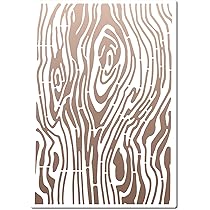 Tim Holtz Layered Stencil Woodgrain - 4.125" X 8.5" Craft Stencil For Mixed Media