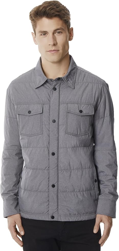 32 degrees men's packable down shirt jacket