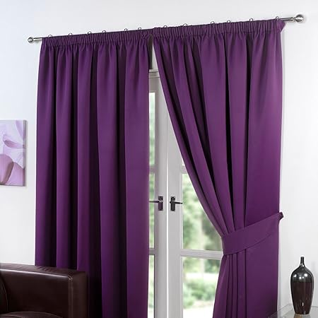 Doubles Rideaux Prunes 140260cm