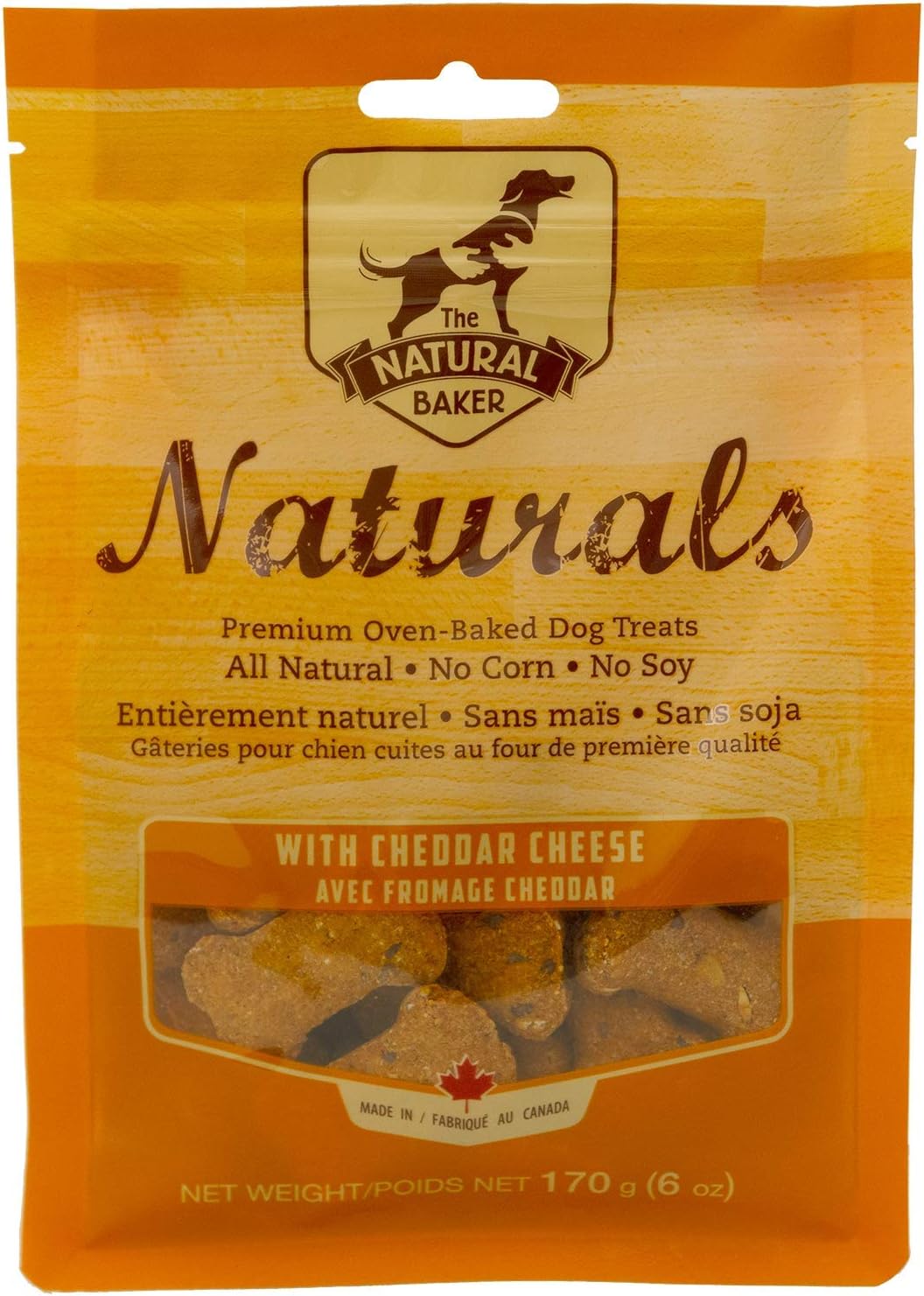 Natural Baker Naturals Cheddar Cheese Mini Bone Dog Treats