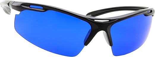 blue golf glasses