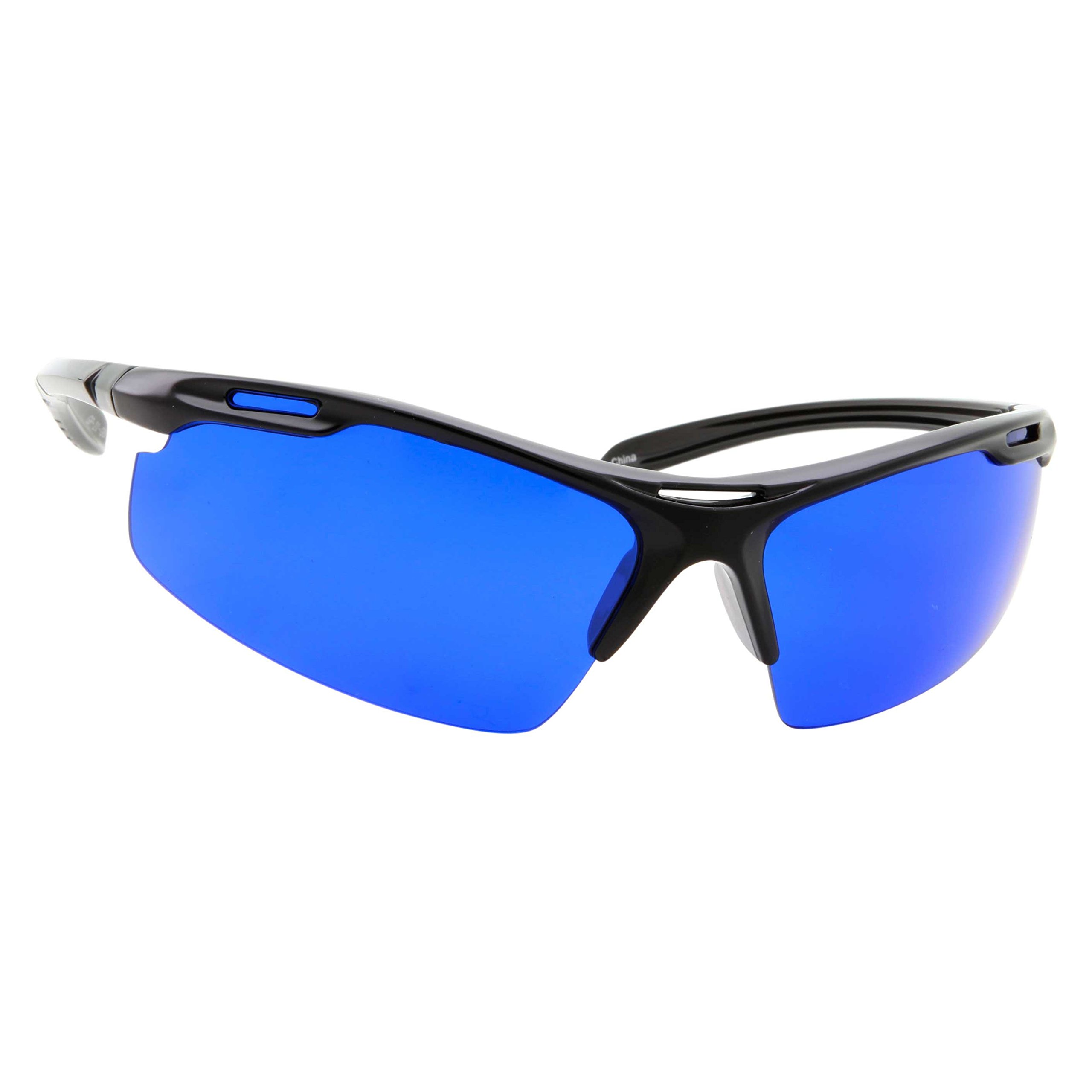 blue golf glasses