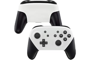 eXtremeRate White Faceplate and Backplate for Nintendo Switch Pro Controller, DIY Replacement Shell Housing Case for Nintendo