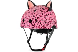 LEMMEKO Helmet for Kids 8-14, Adjustable Kids Bike Helmet with DIY Cat Ears for Girls Youth for Skateboard Scooter Cycling Roller Skating