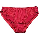 Farlenoyar Silk Panties for Women Lace Sexy Cheeky Classic Underwear Lightweight,Smooth Briefs Casual Wear