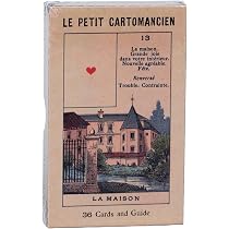 Vieux Monde Express Grand Etteilla Tarot Deck Trois & Guide | Fabriqué aux États-Unis | Surdimensionné, Tarot Egyptien | Publié dans les années 1800, B.P. Grimaud, Fac-similé