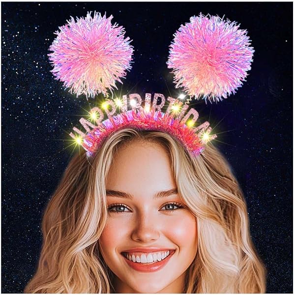 Amazon.com: GORTIN Light Up Birthday Headband LED Birthday  display picture 1