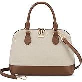 LOVEVOOK Purse for Women Small Crossbody Bags Classic Double Zip Top Handle Dome Satchel Bag
