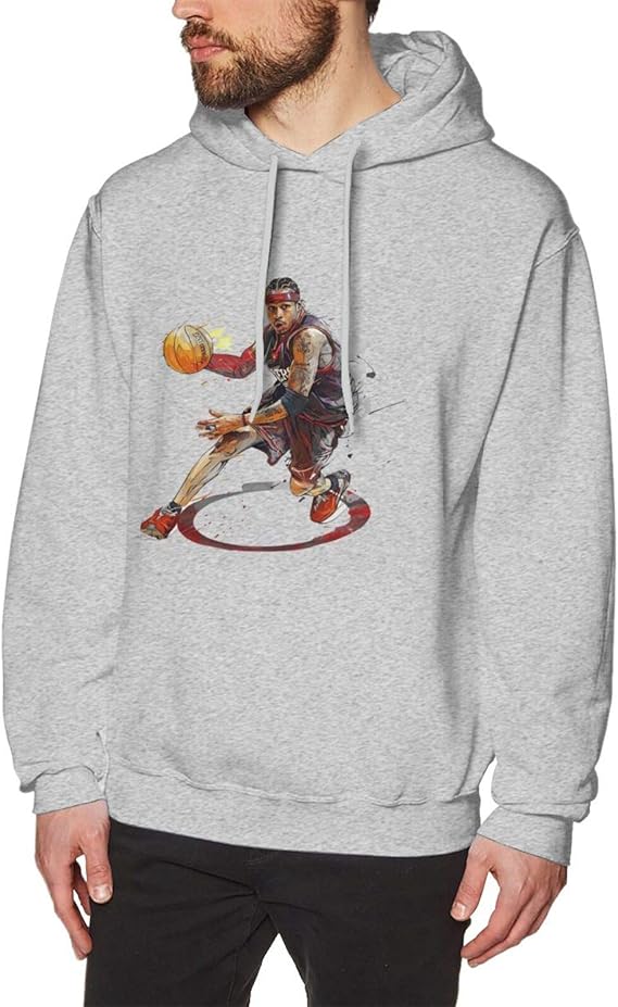 Amazon Co Jp アレン アイバーソン 8 春 秋 冬パーカー メンズ フード付きプルオーバー スウェットシャツ ゆったり スポーツカップル服メンズスウェットシャツ フード付きトップスサイズは日本の標準サイズに合わせて設計 服 ファッション小物