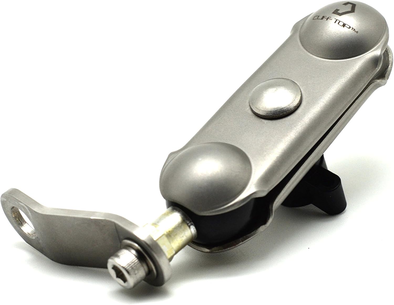 Cliff Top Double Socket Arm + 10mm Rear View Mirror Mounting Base (Silver), Arm with 10mm Mounting Base (Silver) - Image 3