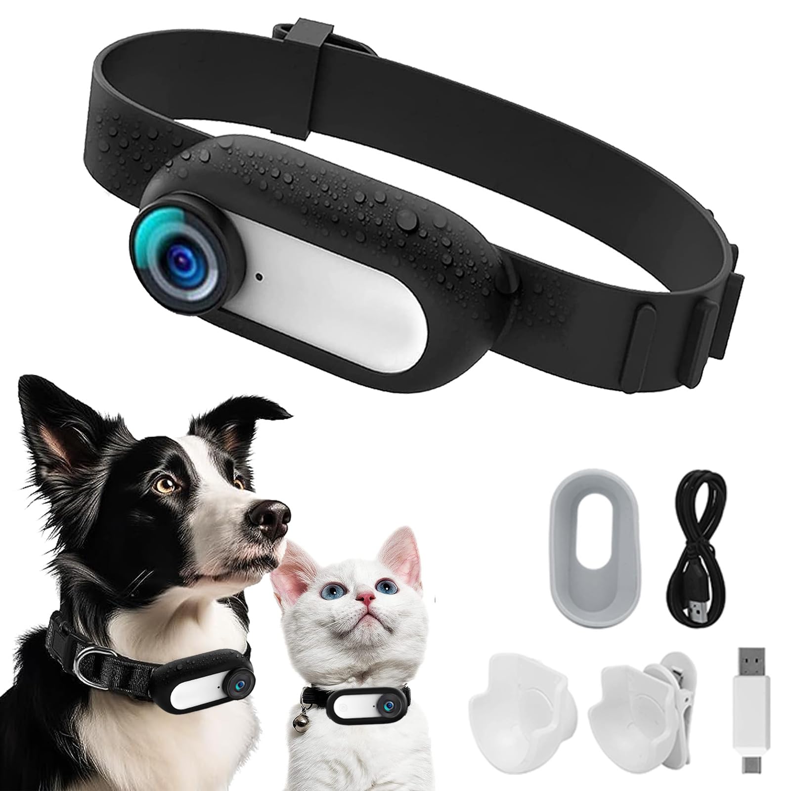 Photo 1 of LYDZUSDP HD 1080P Dog Tracker Collar,No WiFi Needed,Cat Collars,Sport/Action Camera with Video Records,Indoor Outdoor Mini Body Camera