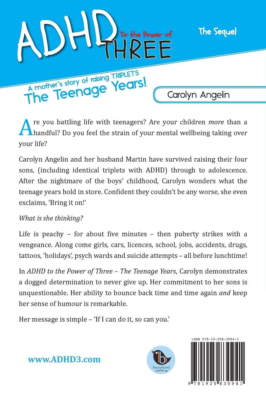 Adhd to the power of three a mothers story of raising triplets