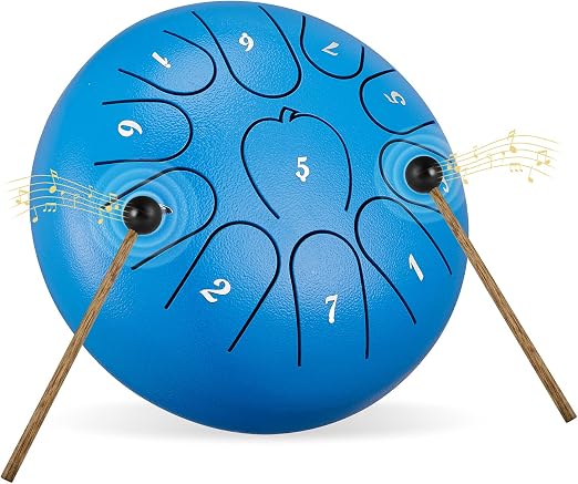 Steel Tongue Drums 11 Notes 6 Inch Musical Drum Steel Tongue Drum Set
