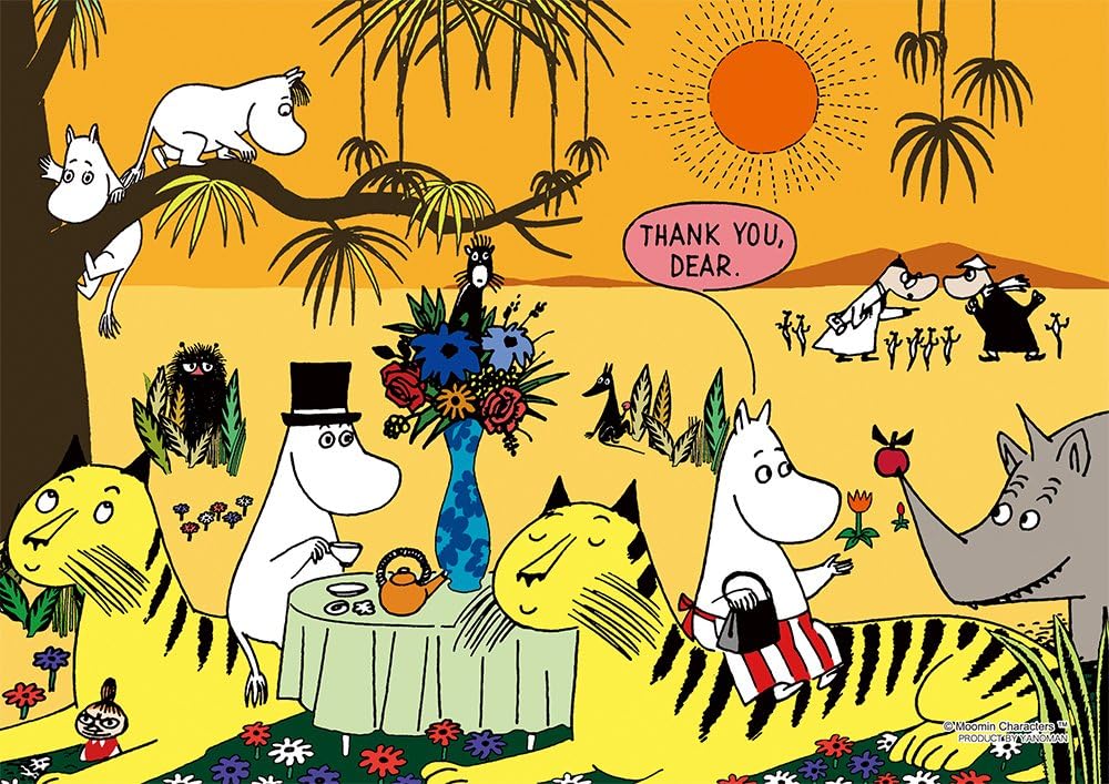 108 piece jigsaw puzzle Prism Art puzzle Moomin Rest of the animals (18.2x25.7cm)