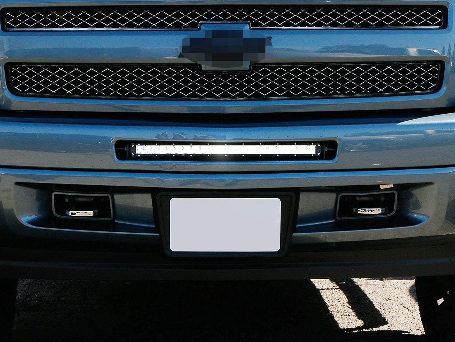 IJDMTOY Lower Grille 20 Inch LED Light Bar Kit For 2011 13 Chevy