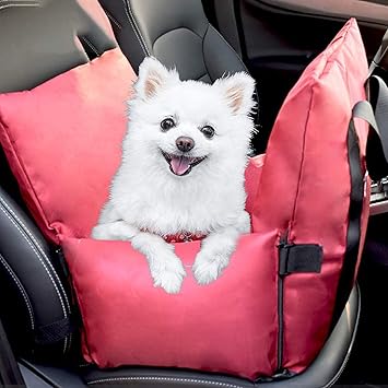 Amazon Co Jp 犬の車の座席 防水ペット車のブースターバケツシート 子犬旅行車のキャリアベッド 携帯用ペットハンドバッグの安全席 中小犬のための取り外し可能な洗えるカバー30ポンドまでの猫 ピンク スポーツ アウトドア